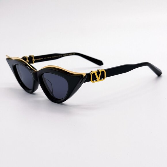 NEW VALENTINO V-GOLDCUT-II WOMEN BLACK SUNGLASSES VALENTINO VLS-114A main image 9